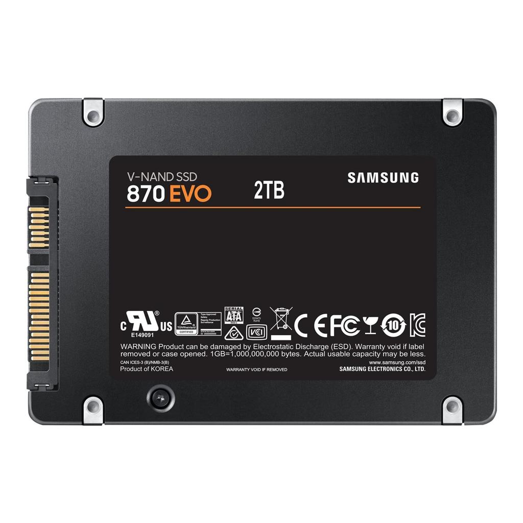 Samsung 870 EVO 2TB SATA III Solid State Drive – 2.5-Inch