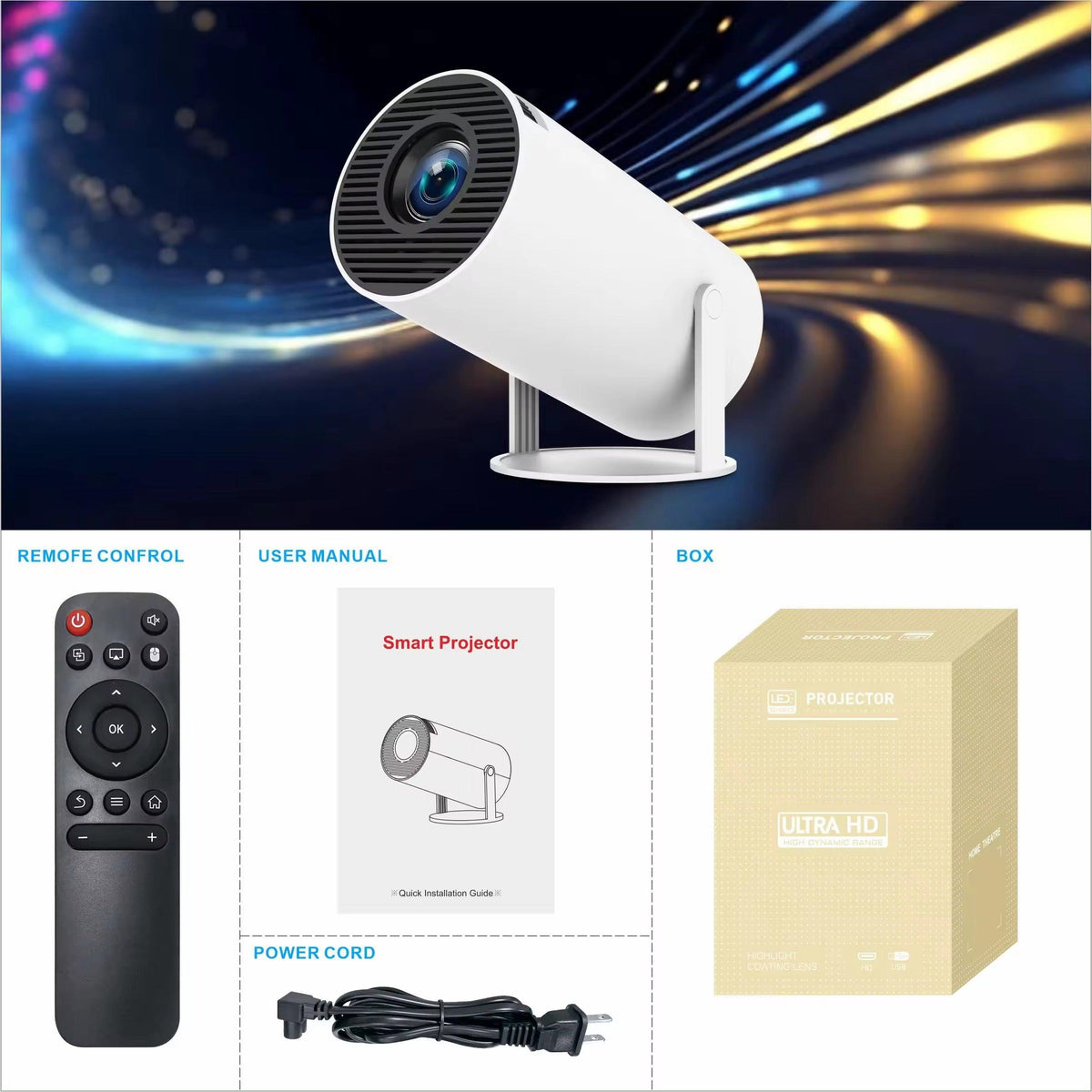 Magcubic Smart Mini Projector – Android 14, Wi-Fi 6 & Bluetooth 5.4